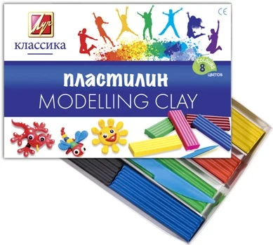 Modeling clay "Klasika Luch" 8col.