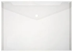 Envelope plastic A4 with button 0.16mm transparent PP