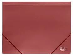 Mape ar gumijām A4*3cm FOROFIS 0.60mm (sarkana)