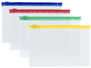 Zipper bag A5 (24x18cm 0.14mm assorted
