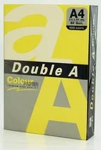 Papīrs "Double A Colour" A4 500lp. 80g Lemon