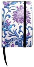 Notebook A6 100sh hardcover, with elastic "METALLIC"