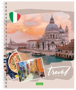 Notebook squared 48sh. spiral bound "Travel" ECO