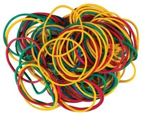 Gumijas naudai 500g diam.40mm (80%lateks) assorti