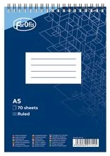 Bloknots A5 līniju 70lp. ar spirāli FOROFIS