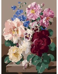 Akrila krāsas un kanvas attēlu gleznošana pēc numuriem "Bouquet" 40x50cm