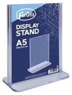 Columned Sign Holder A5, Clear FOROFIS