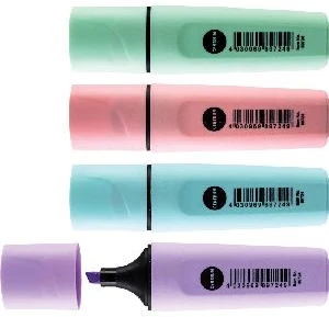 Text marker "Pastel" chisel tip 1-5mm 6 assorted colors