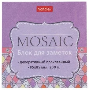 Memo notes 8.5x8.5cm (glued pages)  "Mosaic"