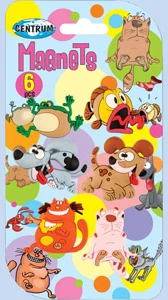 Magnēti tāfelēm CRAZY PETS 6gb.