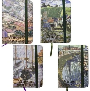 Notebook A7 ruled 80sh. hardcover, with elastic "Vincent van Gogh"