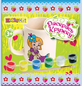 Izkrāso krūzi (krūze, 6 akril. krās., otiņa)