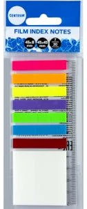 Пластиковые индексы 45*8mm & 45*45mm 8пастельных цв.x 20лист.
