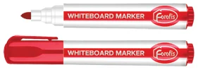 Whiteboard marker Mego red liquid ink, 2-5mm bullet tip FOROFIS