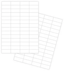 Self-adhesive white labels FOROFIS 52.5x21.2mm A4 100sh.