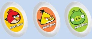 Dzēšgumija ovala "Angry Bird"