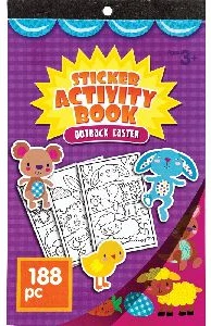 Coloring book with stickers 14.7x24.2cm