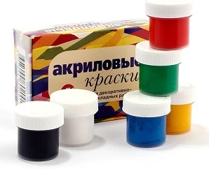 Акриловая краска OLKI "Декор" 6цв.x22ml