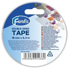 Līmlente divpusēja 18mm x 6.3m FOROFIS uz papīra pamata
