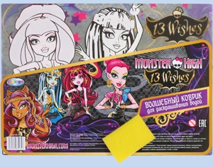 Galda pārklājums A4 "Monster High" saslapināt ar ūdeni