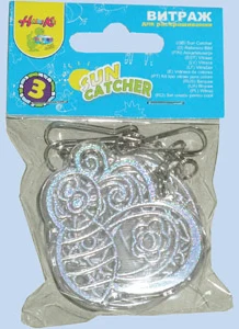 Art sun paints SUN CATCHER keychain 3pcs. 5x5cm