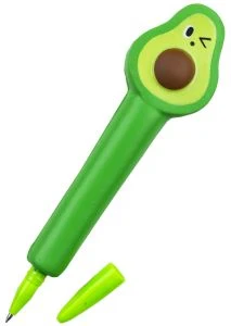 Lodīšu pildspalva SQUISHY AVOCADO zila 0.7mm