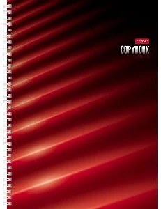 Notebook A4 squared 120sh. spiral bound, with sections "Red"