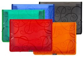 Document case "Arabesque" A4 0.65*8cm 0.65mm with elastic bands assorted