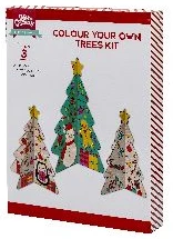COLOUR YOUR OWN TREES KIT "Christmas tree" 11.8x15cm; 15.5x20cm; 19.4x25cm