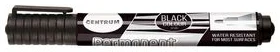 Permanent marker "Centrum" 2-5mm black bullet tip 2-5mm