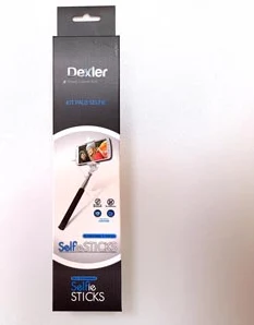 DEXLER pašbildes nūja ar tālvadības pogu un 3,5 mm kabeli. 1M teleskopiskais