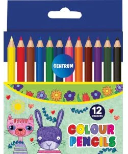 Color pencils 12col. ZOO short size /paper box