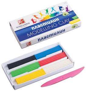 Modeling clay "Klasika Luch" 6col.