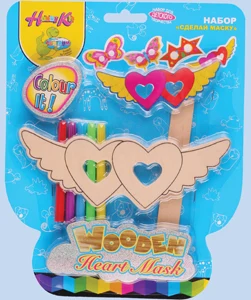 (HK)Finger puppets making set 4pcs (fabric, threads)