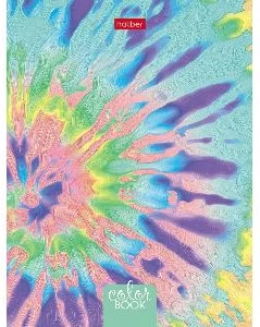 Notebook A6 squared 160sh. hard cover "Bright colours"