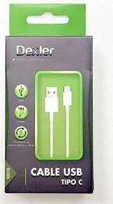 DEXLER universaalne USB type-C USB-andmeside- ja laadimiskaabel 1M valge