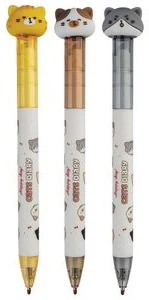 Automātiska lodīšu pildspalva "Cats Diary" zila 0.7mm (tinte uz eļļas bāzes)