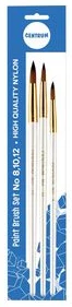 Paint brushes set of 3pcs Nr.8;10;12 round (nylon)