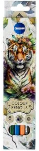 Zīmuļi 6kr. TIGER garie, sešstūraini