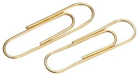 Paper clips 28mm 250pcs. round, coppered
