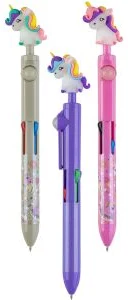 Automātiska lodīšu pildspalva "4 IN 1" Unicorn 4kr. 0.7mm