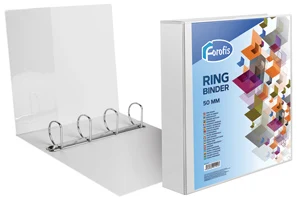 Clip file with 4 D-rings white PANORAMA A4*5cm FOROFIS