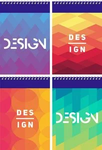 Bloknots A6 rūtiņu 60lp. ar spirāli  "Design"