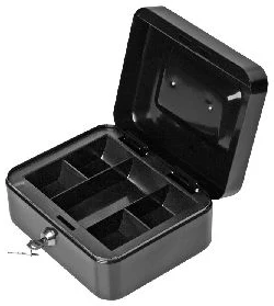 Cash box FOROFIS 20x16x9cm metal (black)