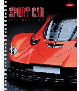Klade rūtiņu 48lp. ar spirāli un laku "Sport Car"