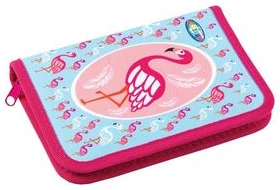 Pencil case single "Flamingo" 19.5x13x3cm