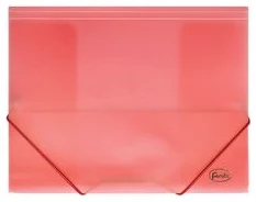 Mape ar gumijām A4*3.5cm FOROFIS 0.45mm (caurspīdīga sarkana)
