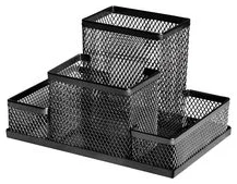 Desk organiser Iron Mesh FOROFIS 15.3x10.3x10cm (black)