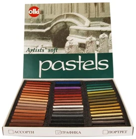 Pasteļkrītiņi OLKI 48kr. Grafika