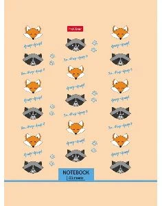 Notebook A6 squared 80sh. hard cover "Fyrfyr and CO"